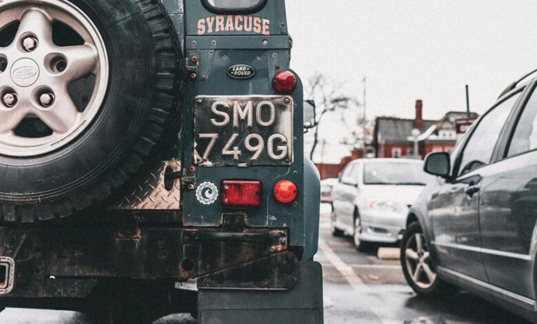 unique cars with plates