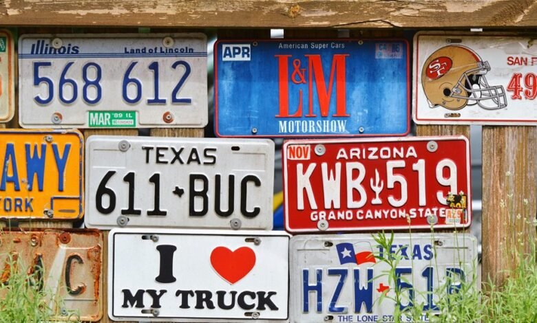 vehicle registration plate information